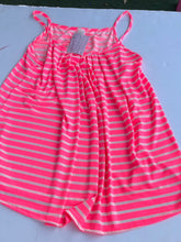 Load image into Gallery viewer, Neon pink stripes Lilypad Womens Tanks, Medium
