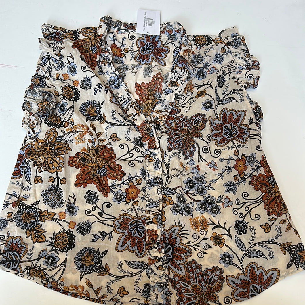 Floral Revel Womens Top, Small