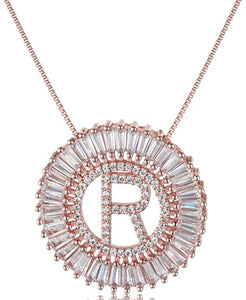 Initial Circle Necklaces