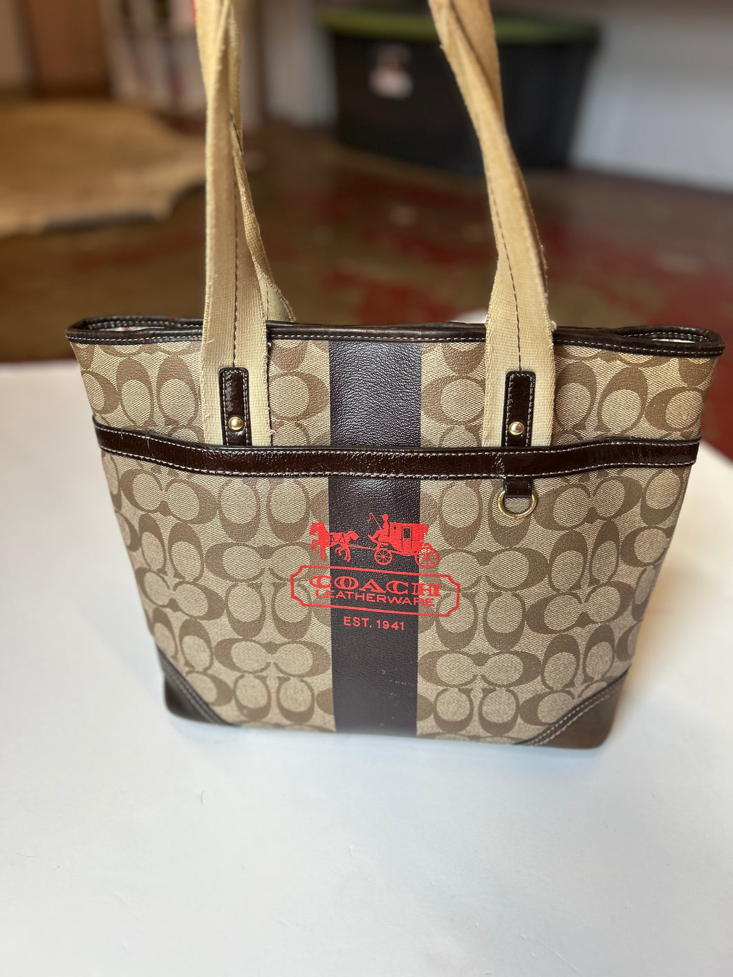 brown Coach Handbags