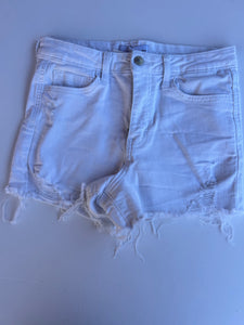 White Vervet Shorts, Medium