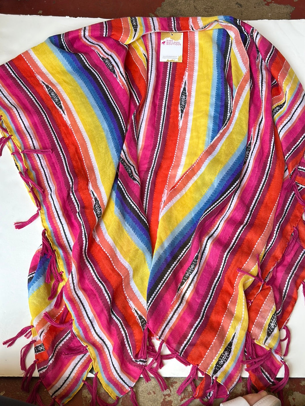 Stripes Janice Kimono, One Size