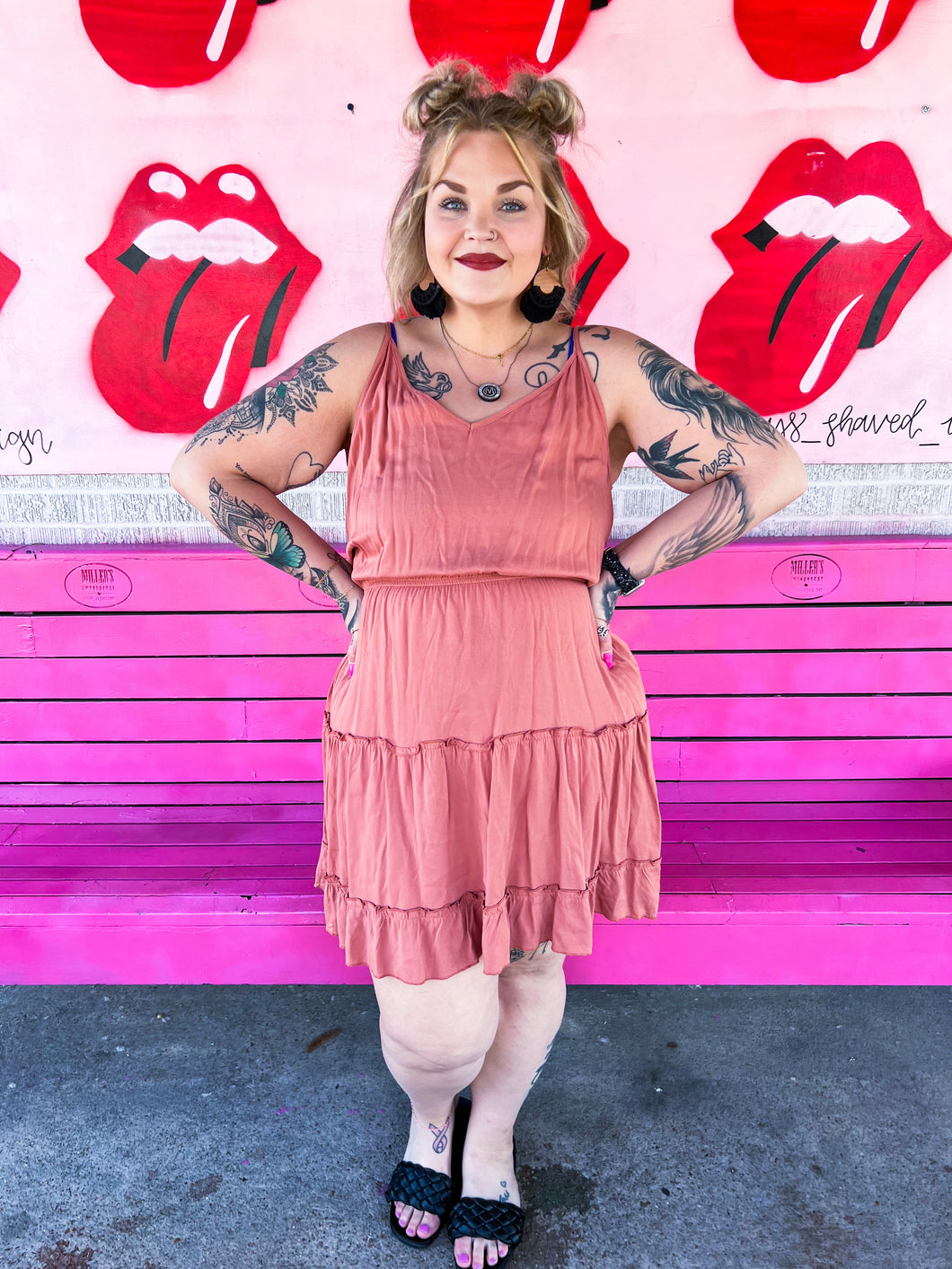 Teracotta Shein Womens Dress, XL