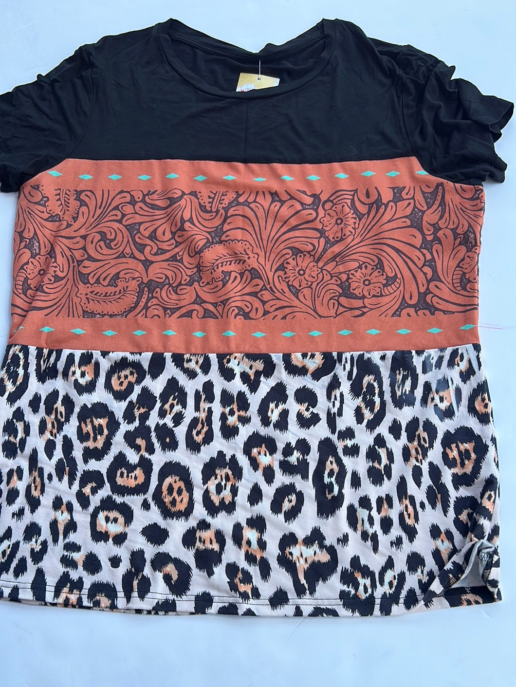 Leopard Crazy Train Womens Top, 2XL