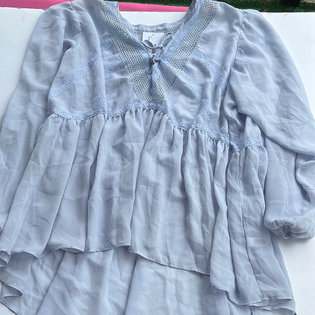 blue gray Cato Womens Top, 26/28