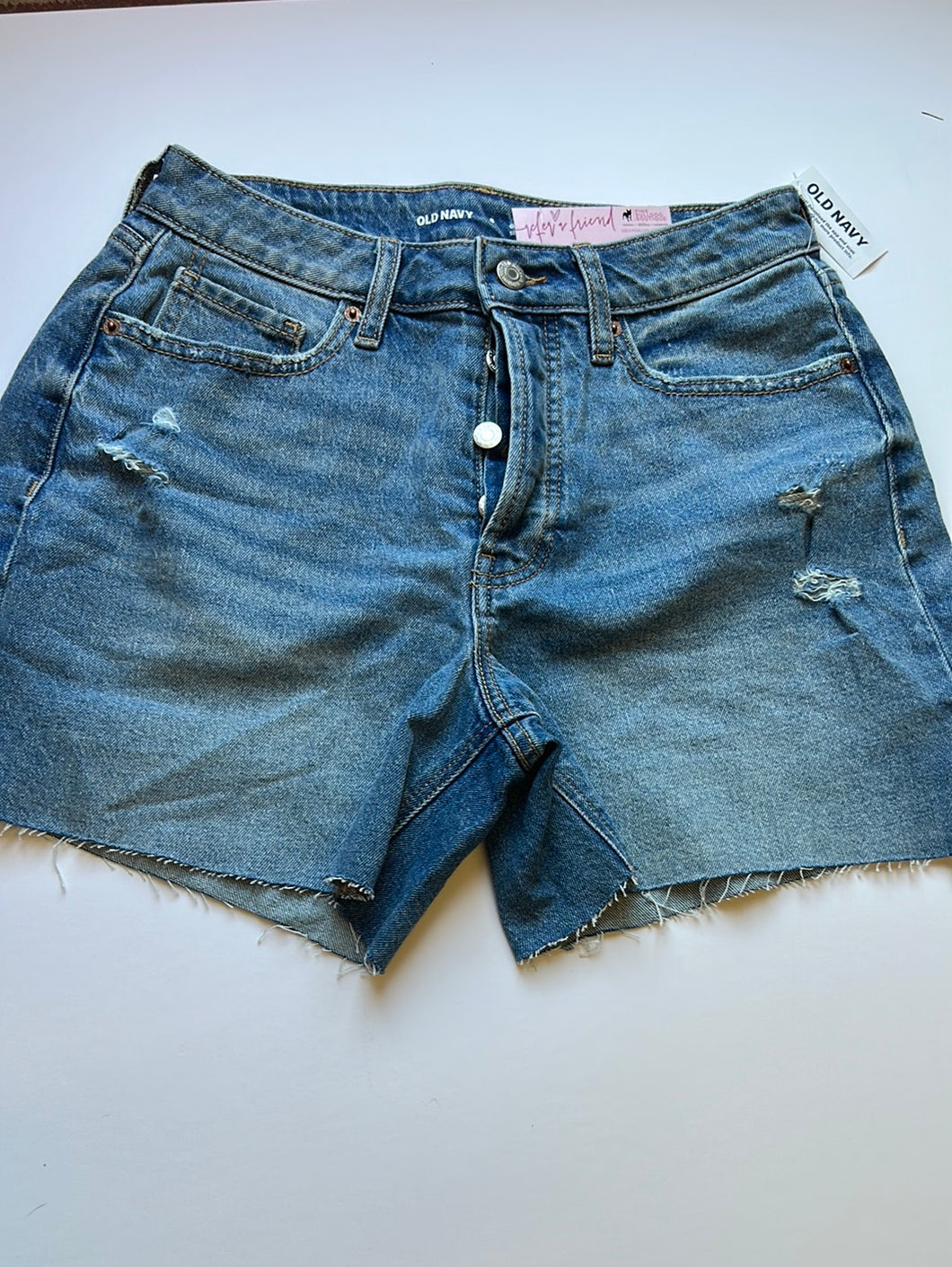 denim buttonfly Old Navy Shorts, 6