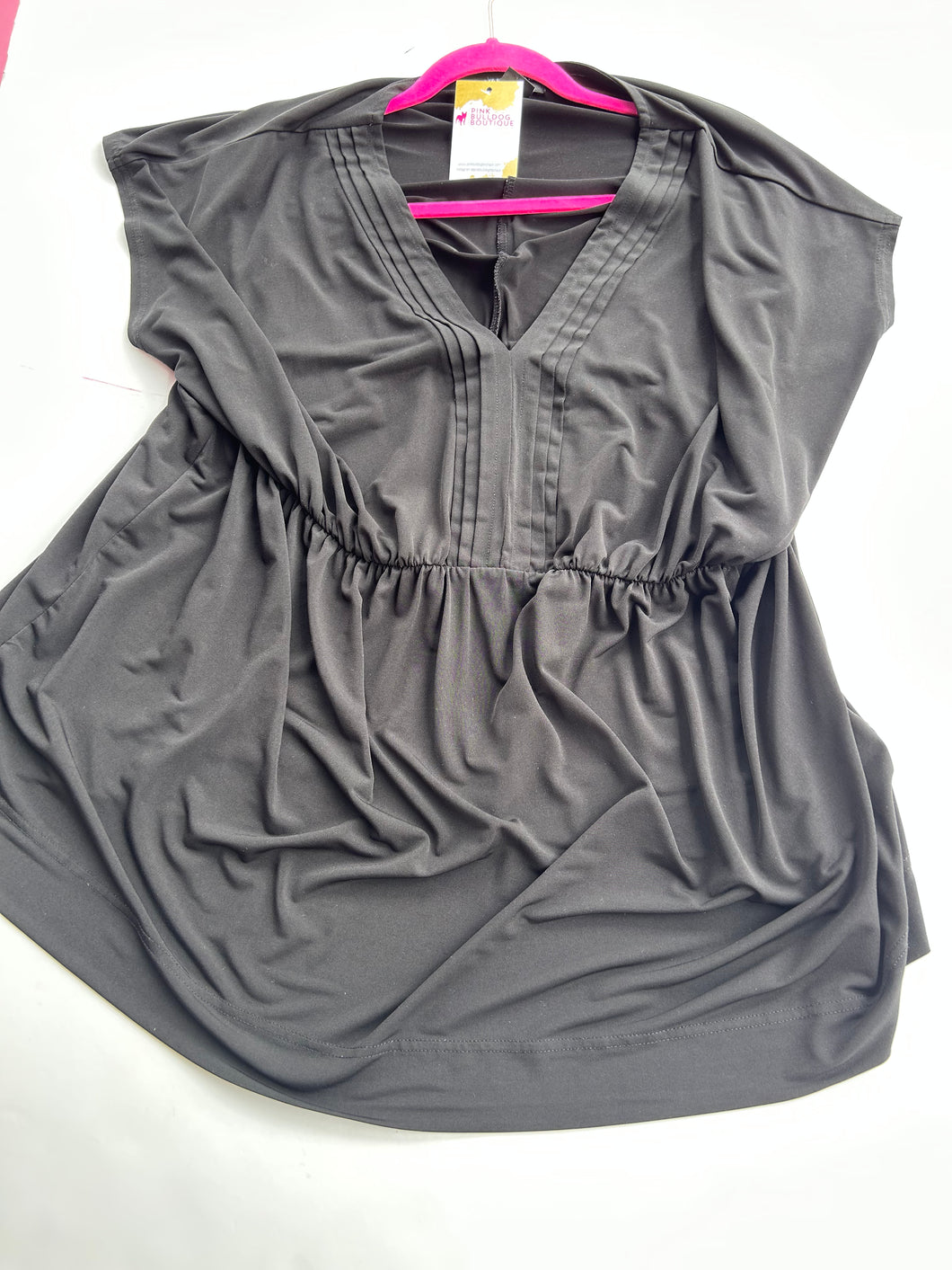 Black Liz Claiborne Womens Top, 1x