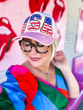 Load image into Gallery viewer, USA chenille patch hat
