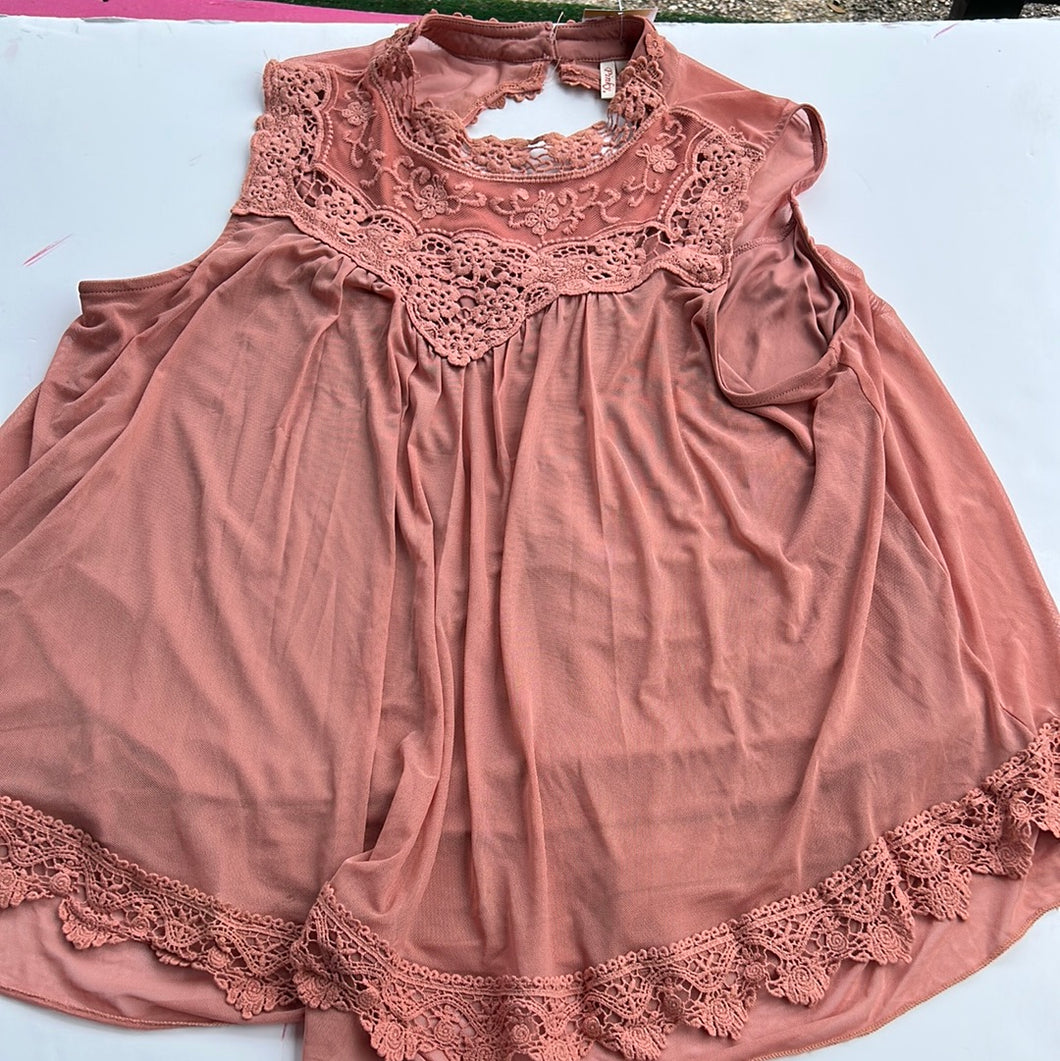 Blush Pinky Womens Top, XL