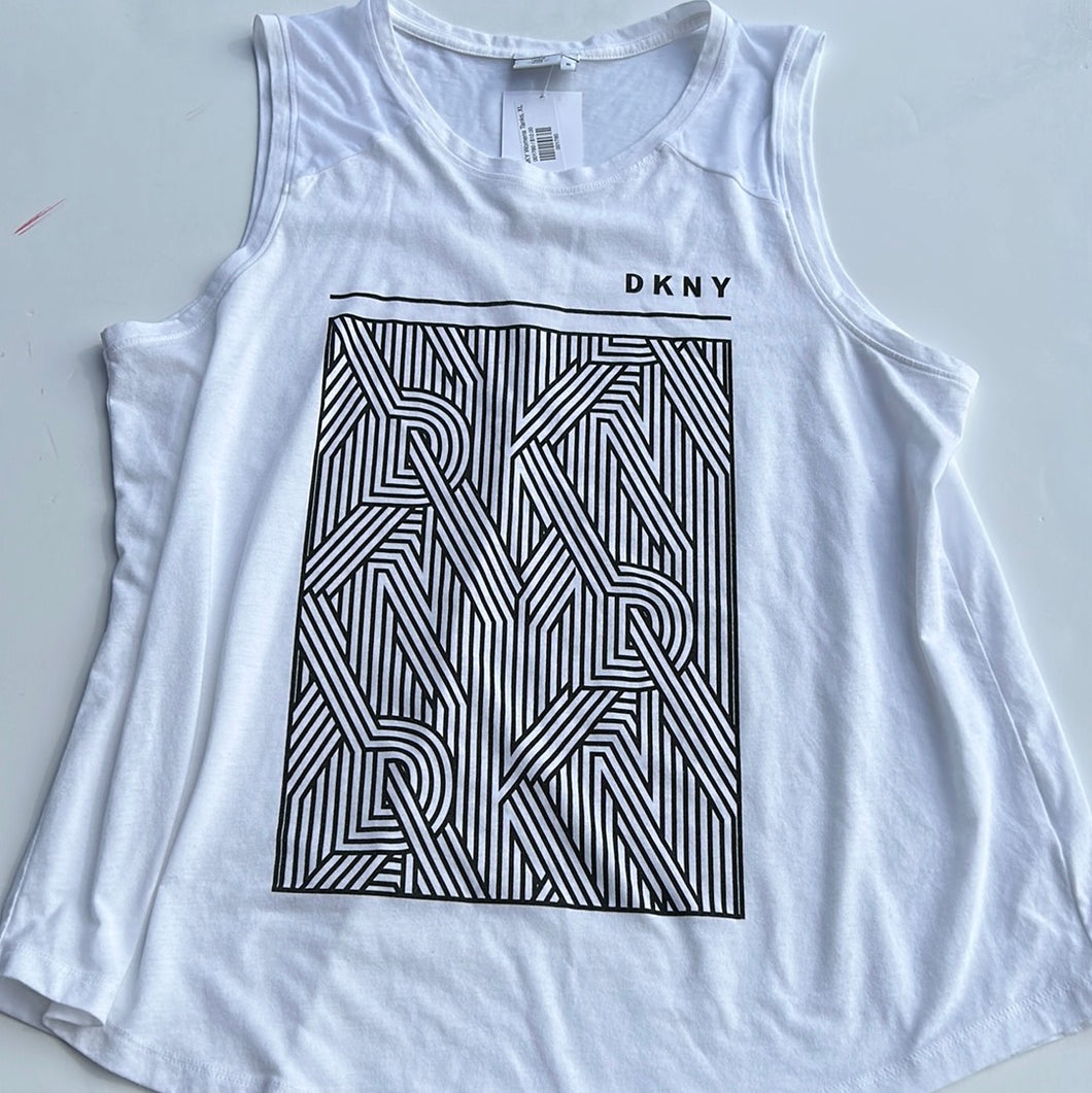 White DNKY Womens Tanks, XL