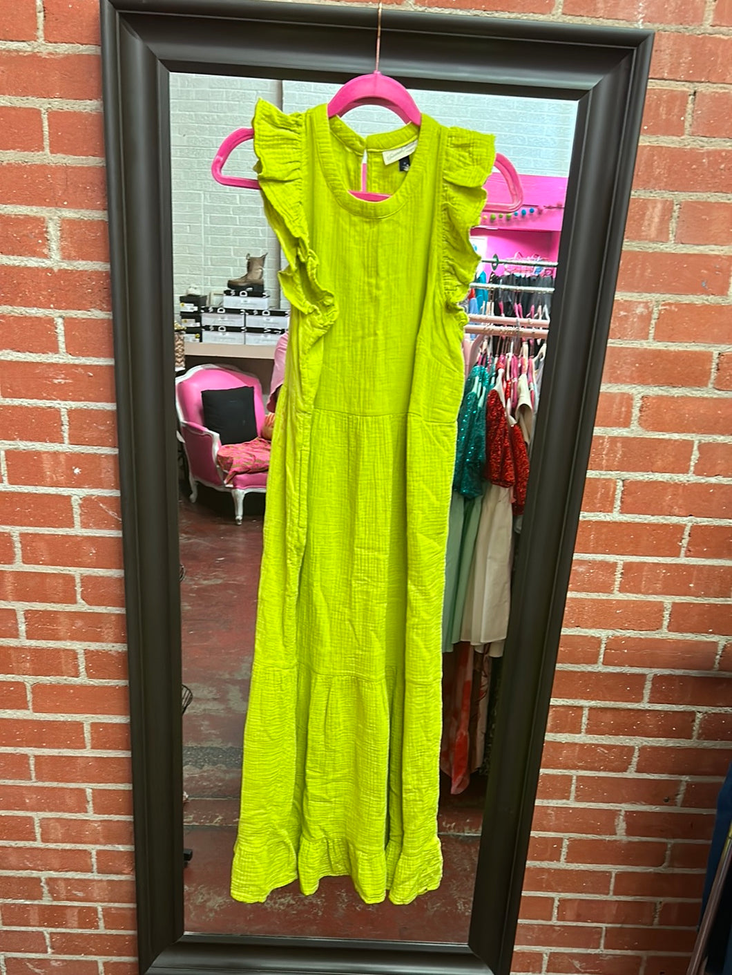 Lime Green Universal Thread Womens Dress, Medium