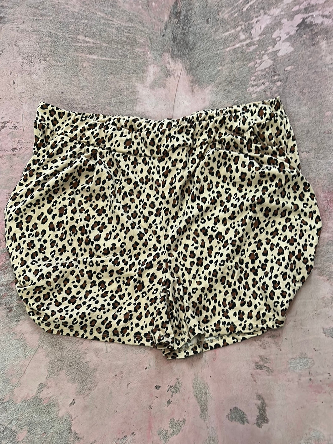 Leopard White burch Shorts, 3XL