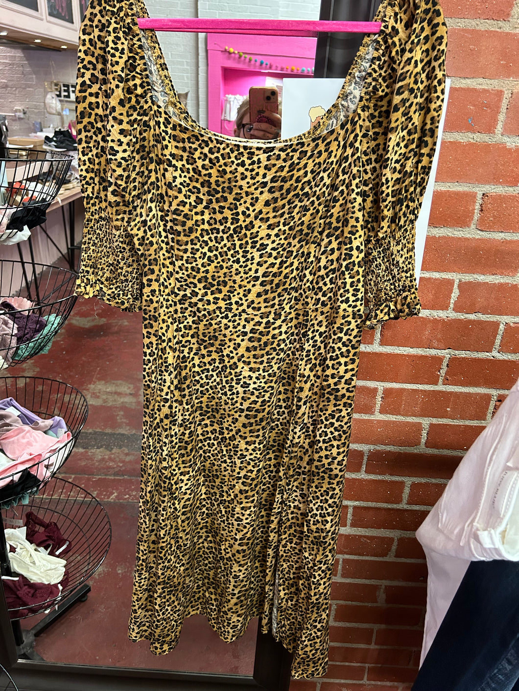 Leopard Francescas Womens Dress, 3x