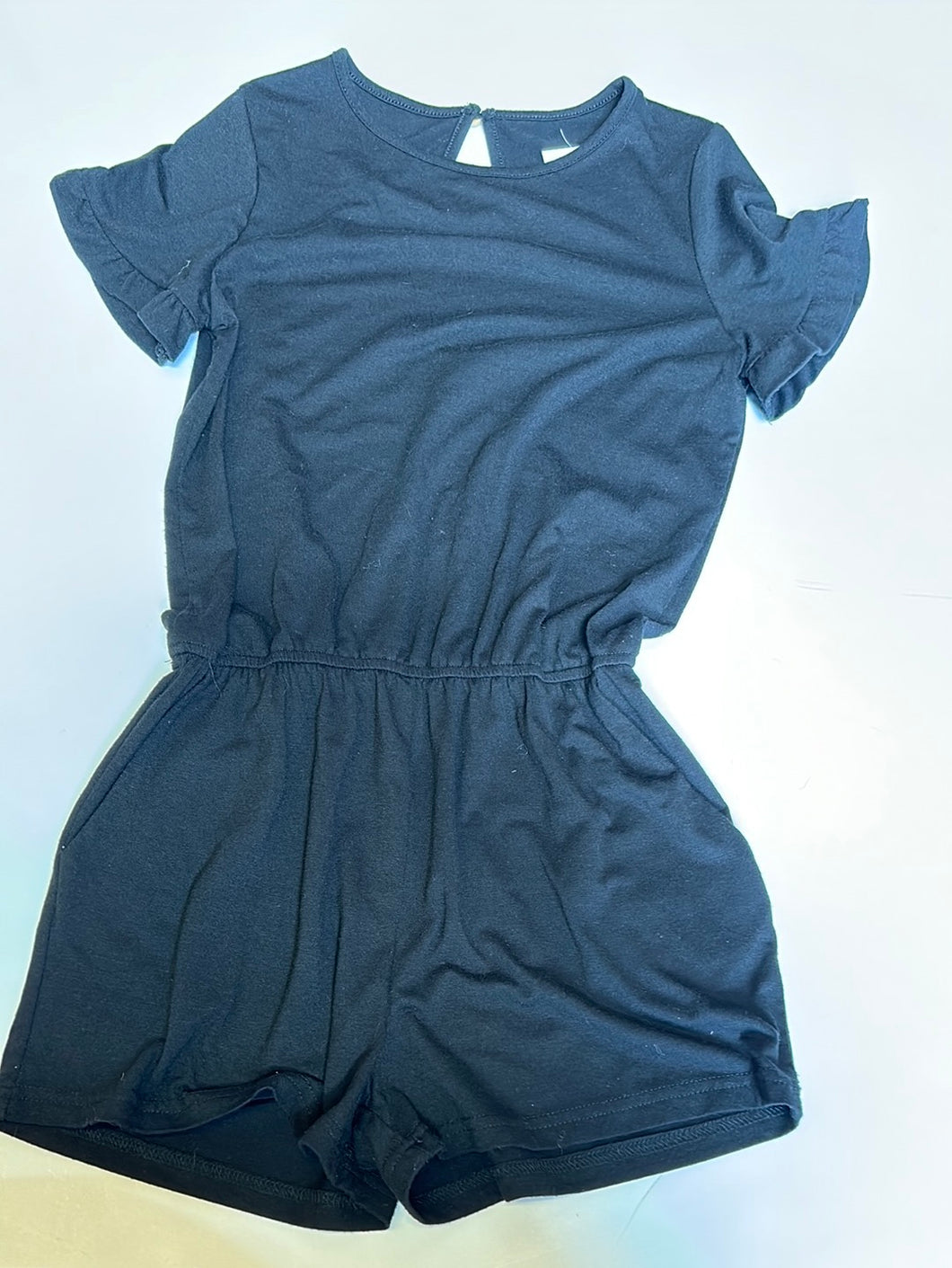 Black Pink Bulldog Kids Jumpsuit, XL