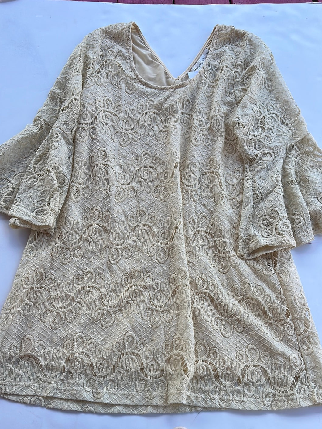 ivory lace Urban Mango Womens Dress, XL