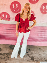 Load image into Gallery viewer, BuddyLove Houston Crimson Top
