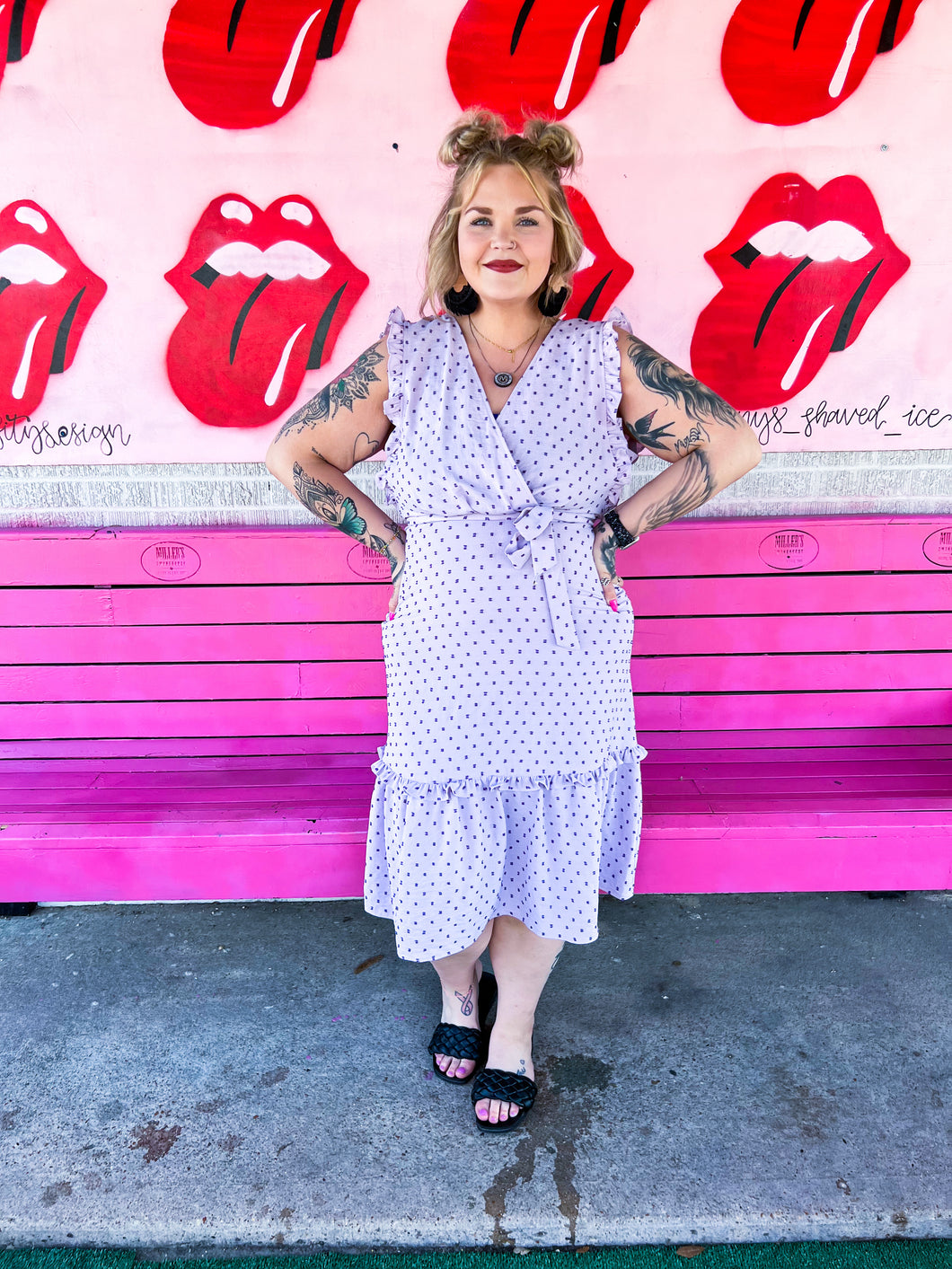 Purple Dot London Times Womens Dress, XL