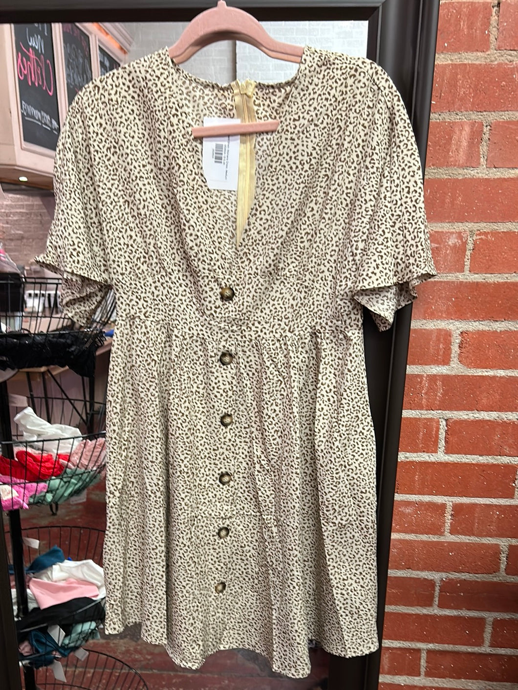 Leopard Shein Womens Dress, Medium