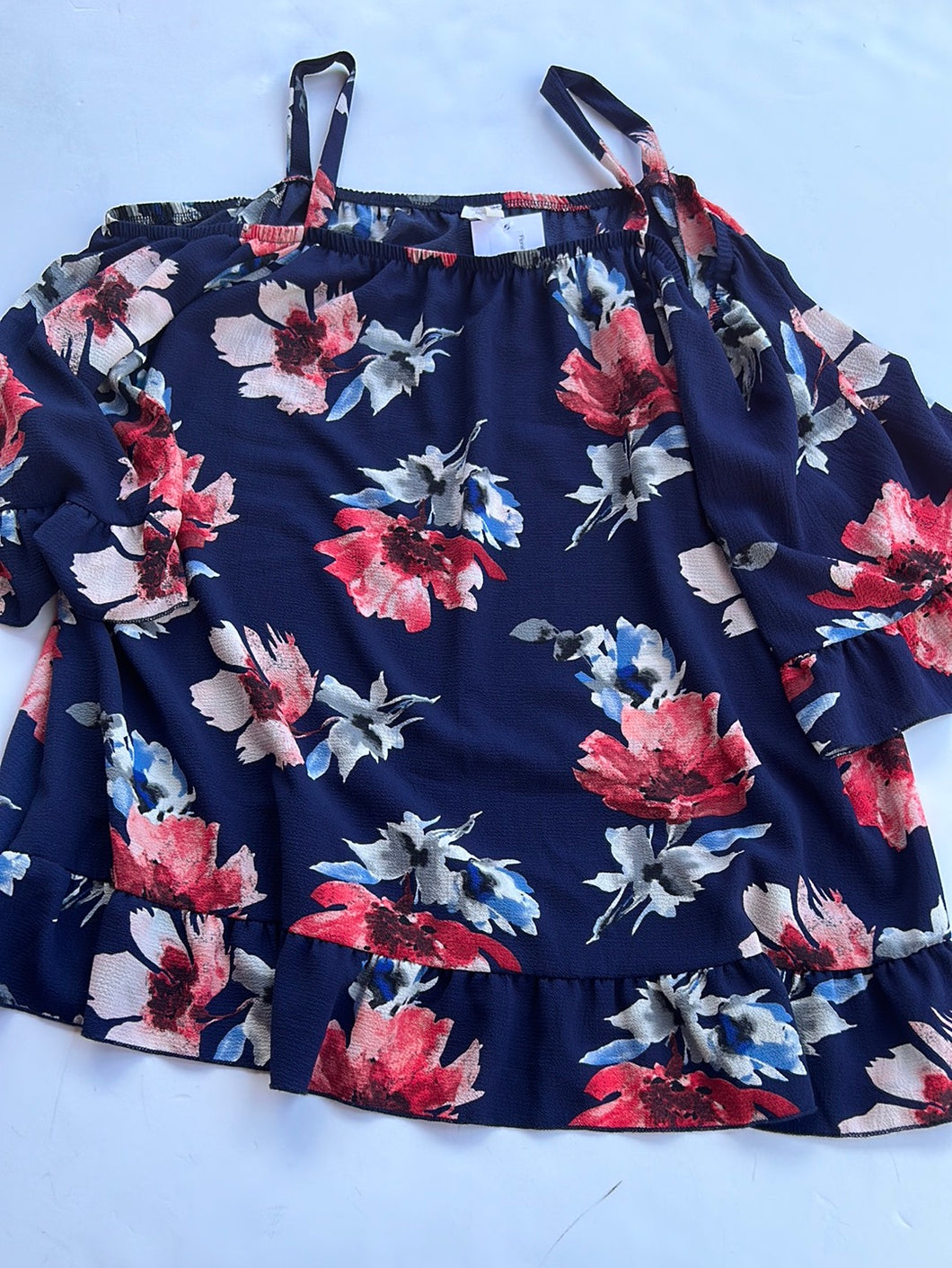 Floral Lilypad Womens Top, 2XL