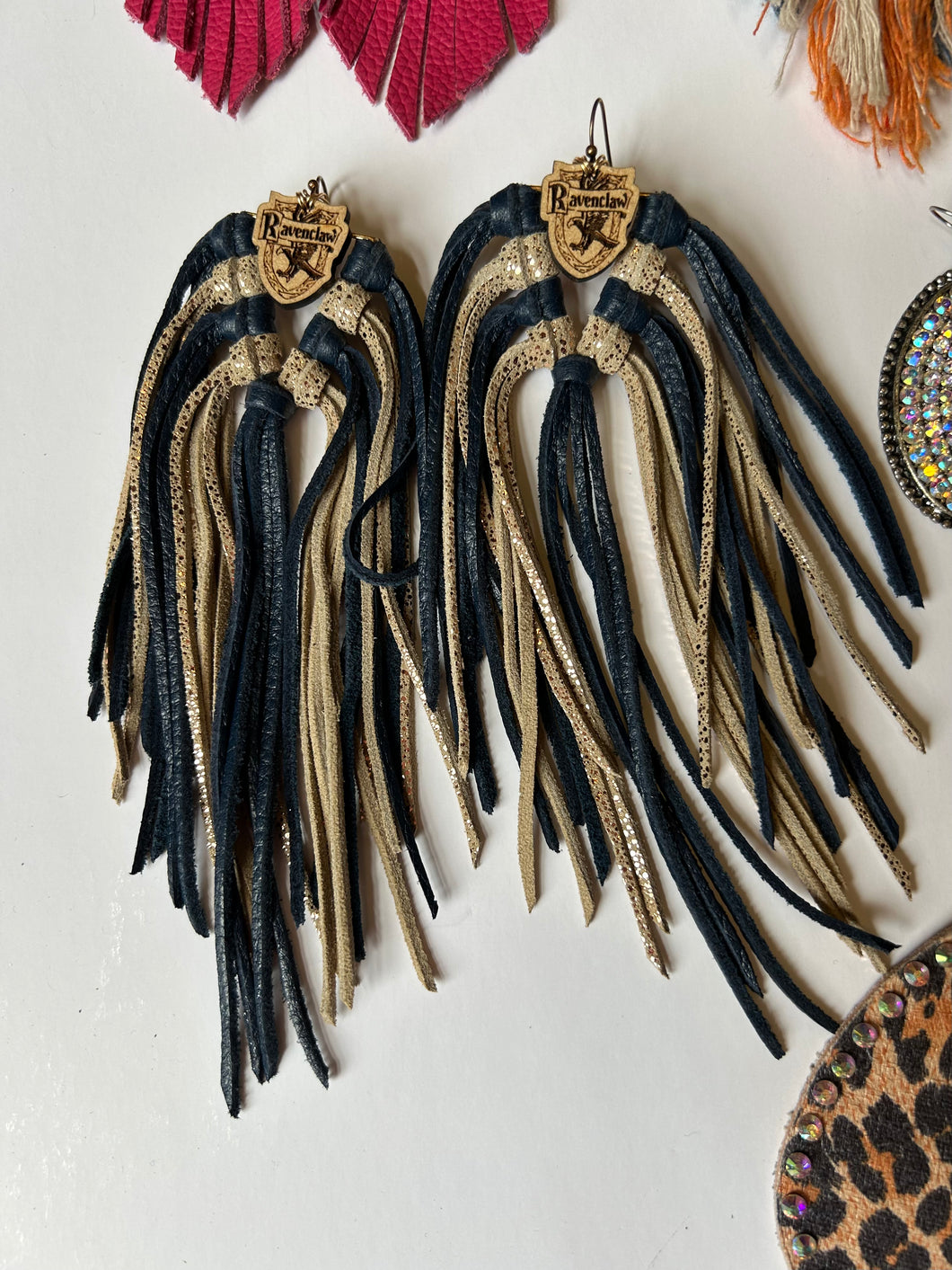 Pink Bulldog Earrings