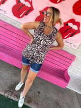 Load image into Gallery viewer, Leopard Pink Bulldog Womens Tanks, Large
