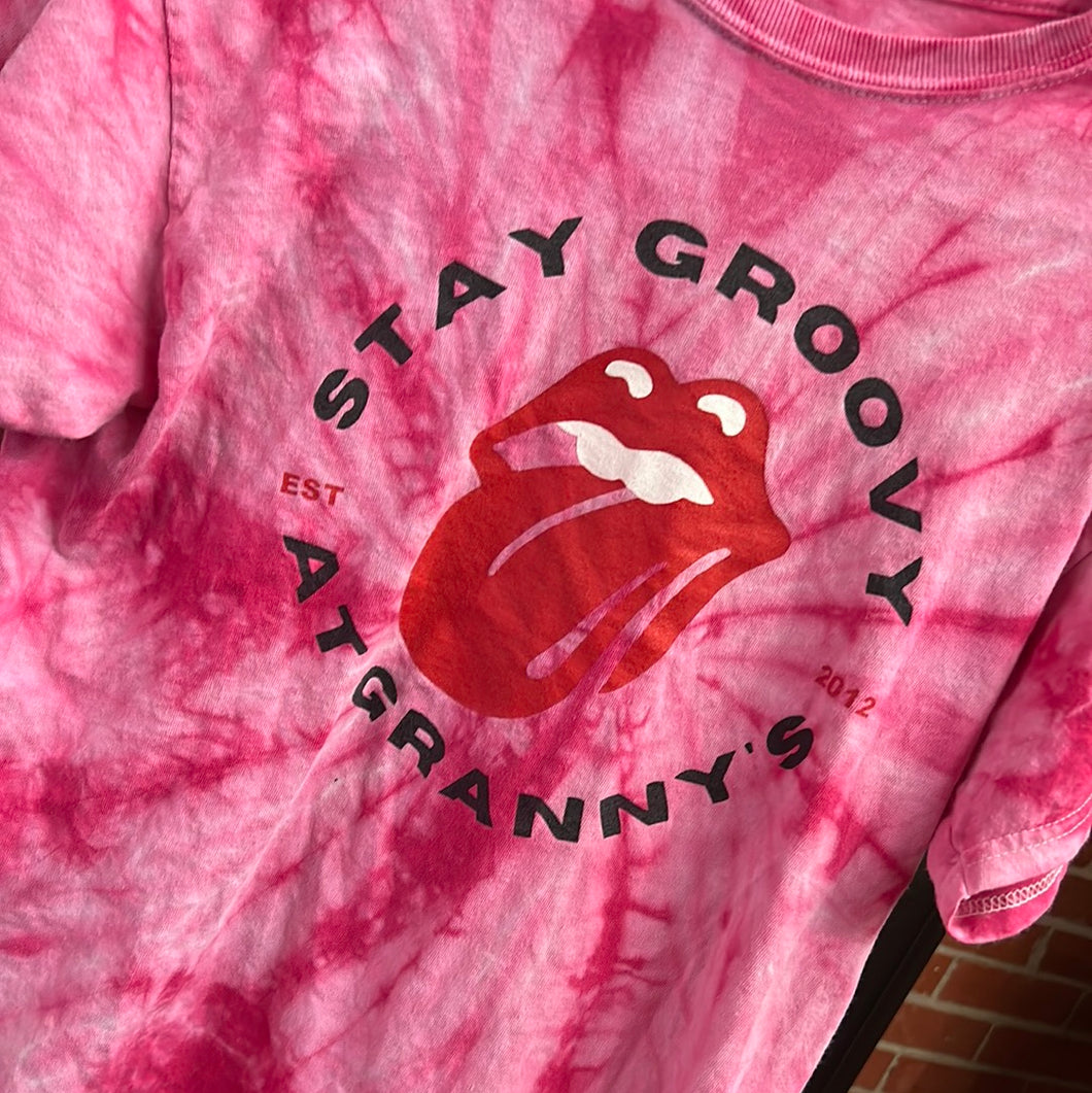 Pink Pink Bulldog Womens Graphic Tee, Medium