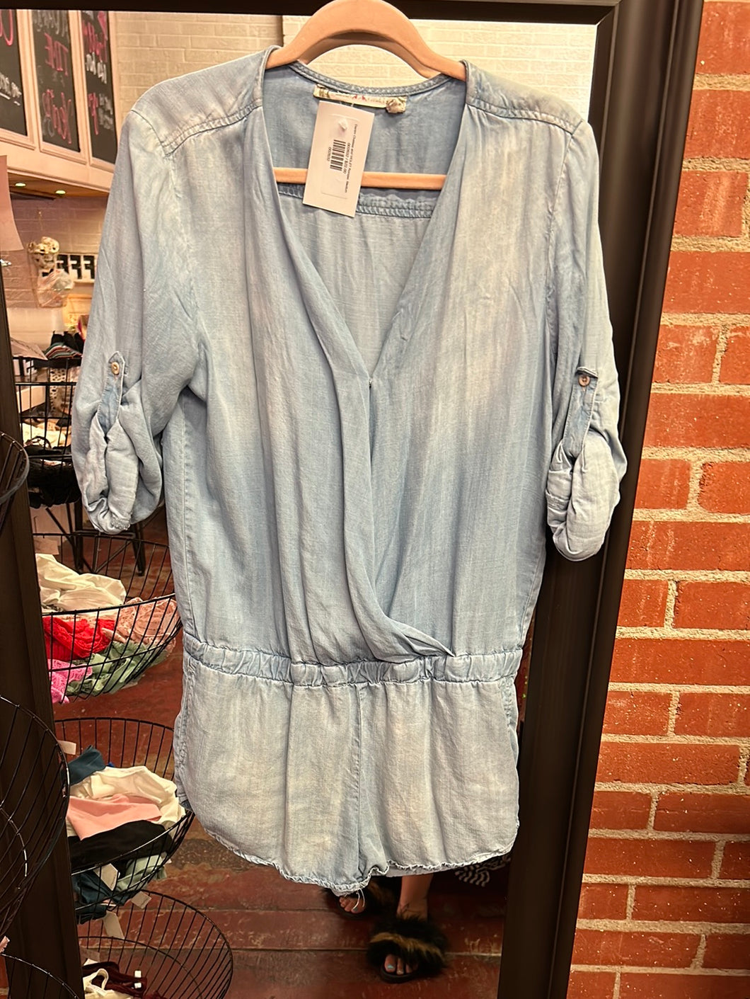 Denim Chelsea and VIOLET Romper, Medium