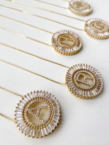 Initial Circle Necklaces