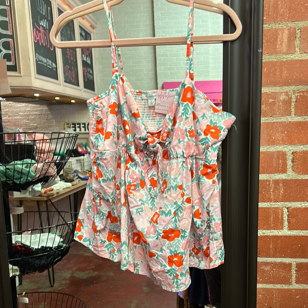 Floral Free Assembly Womens Top, Large