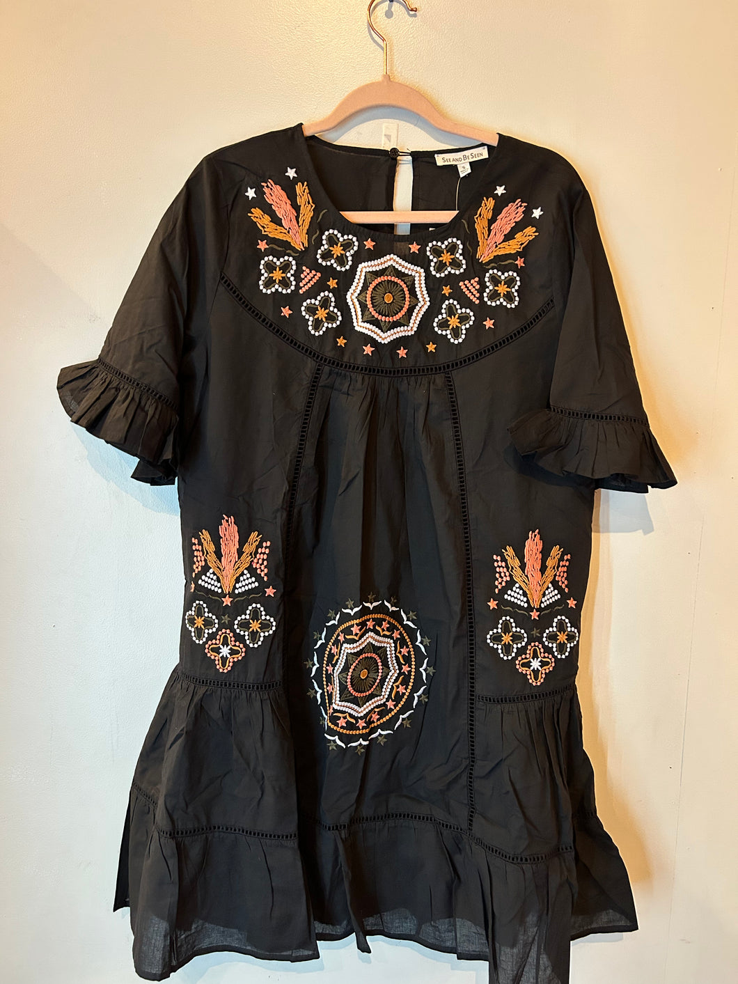 Black See and Be Seen Womens Dress, Small