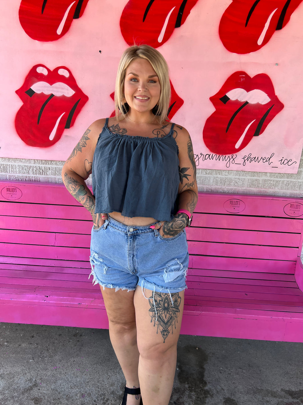 blue Elan Womens Top, Large