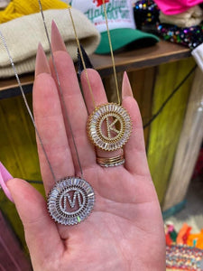 Initial Circle Necklaces