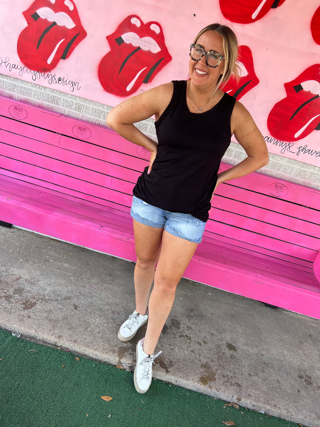 Black Now and forever Womens Tanks, Medium