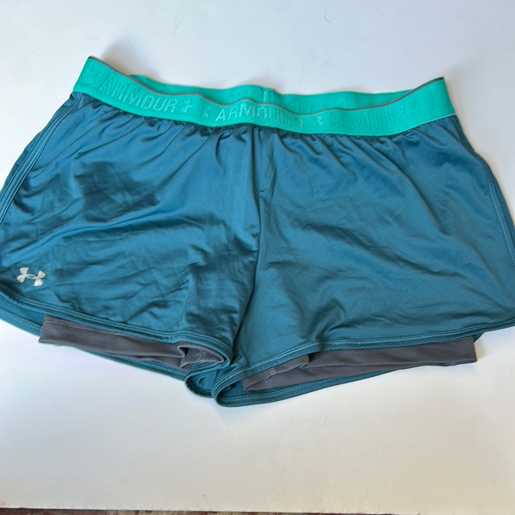 Teal Under Armor Shorts, Medium