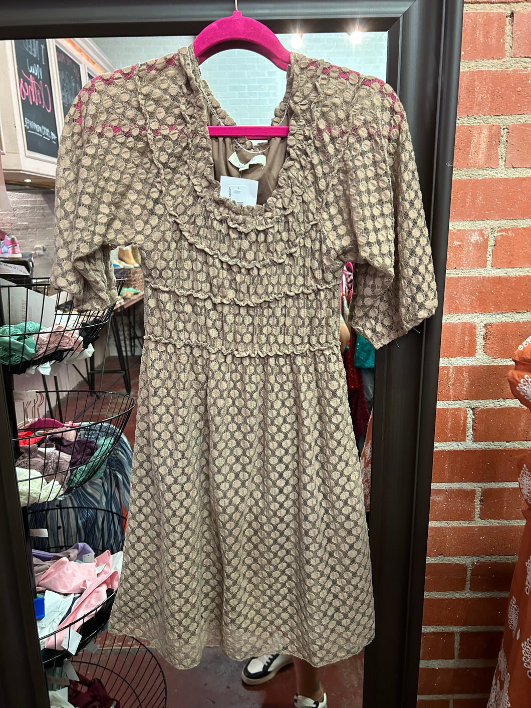 Brown Umgee Womens Dress, Medium
