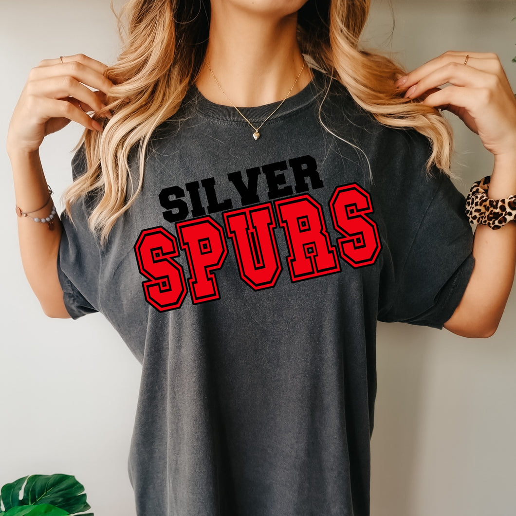 Silver Spurs Gray Comfort Colors Tee