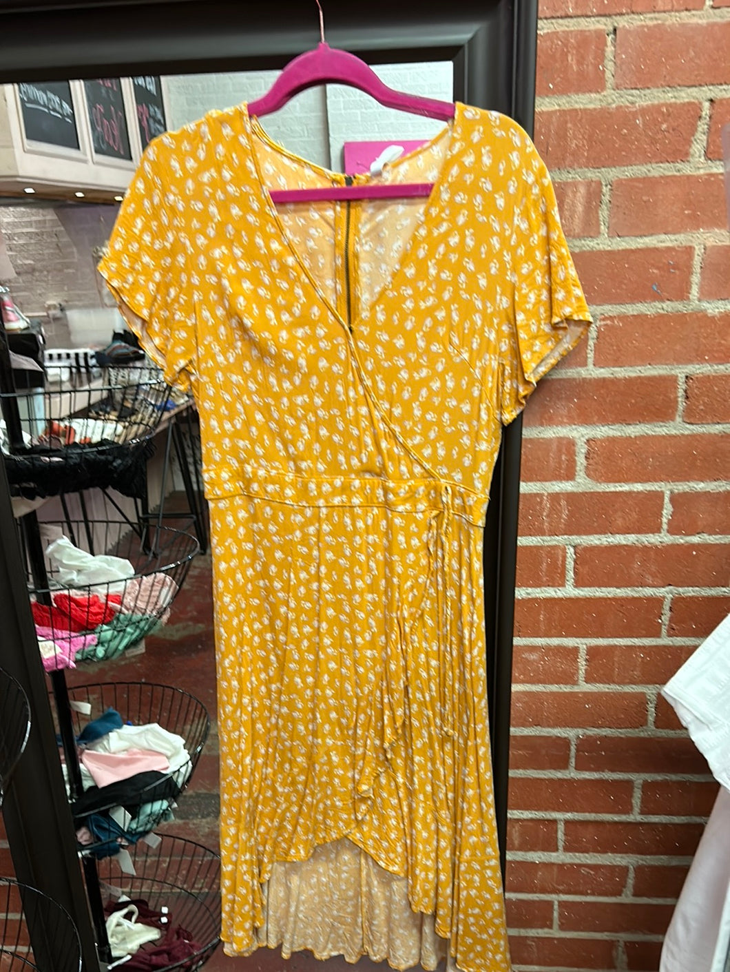 Mustard Xhilaration Womens Dress, Medium