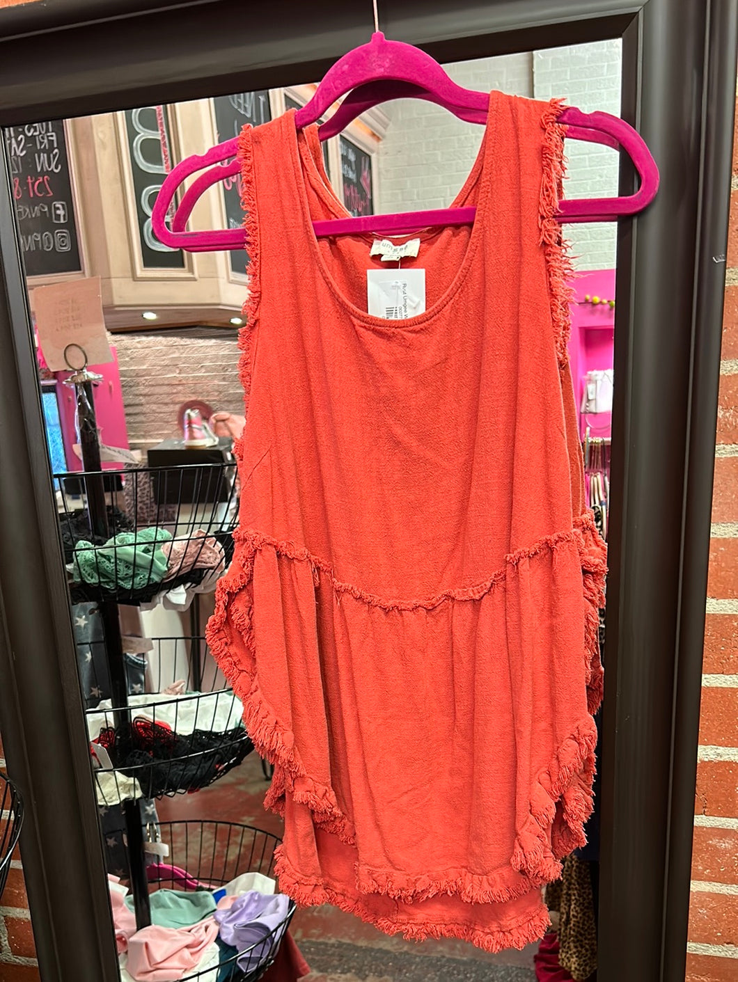 Rust Umgee Womens Top, Large