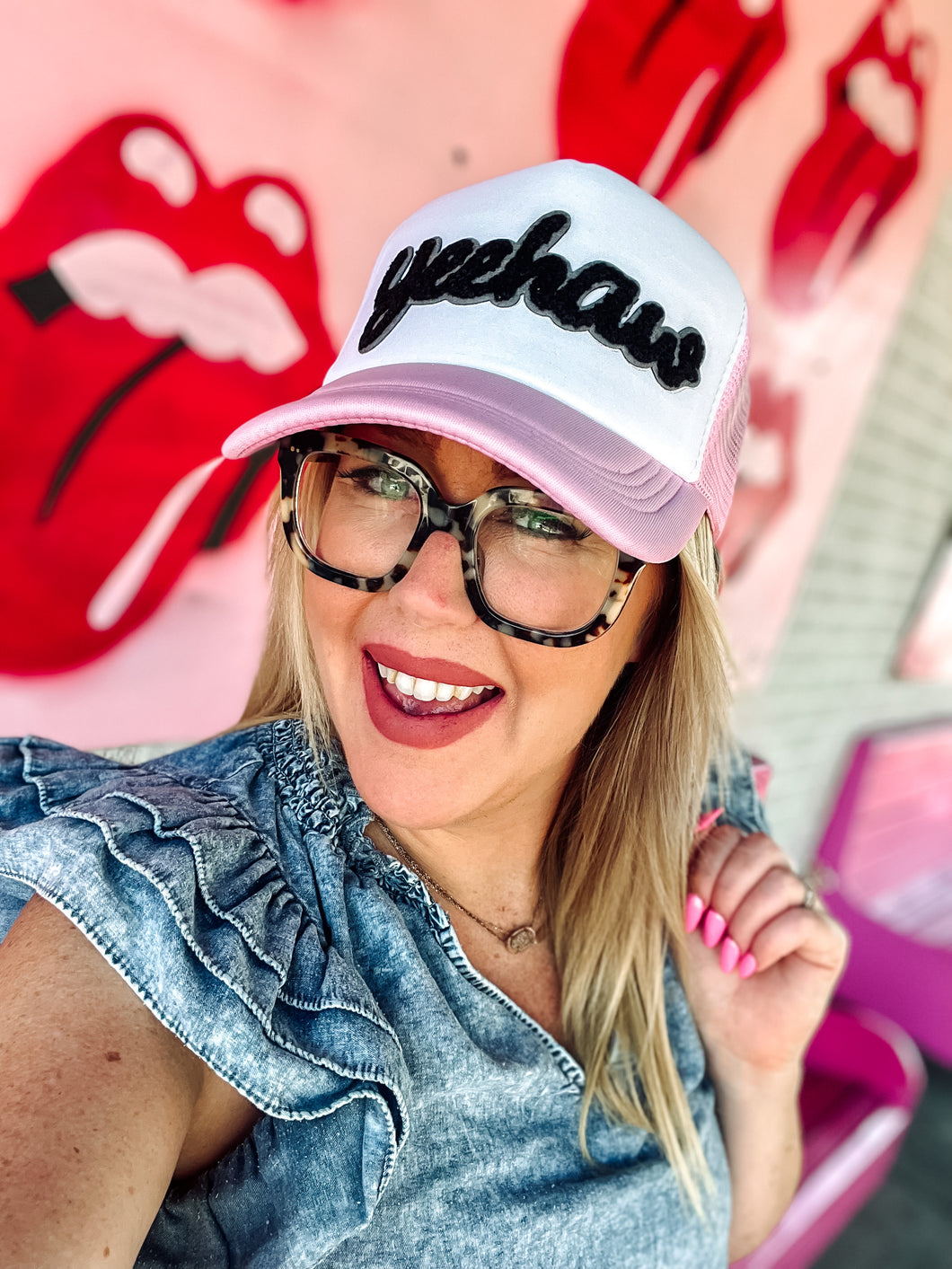 Yee haw chenille hat