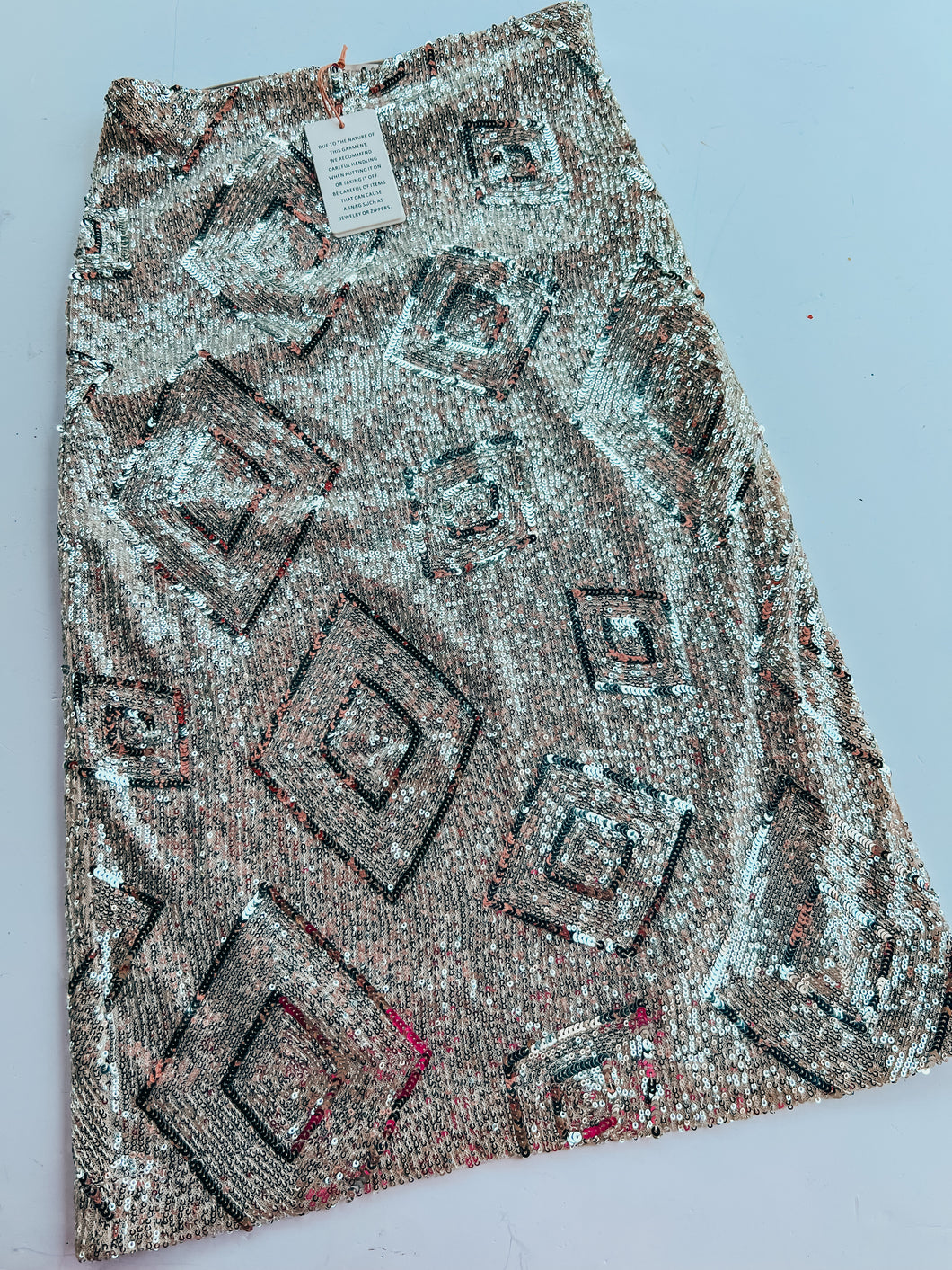 Silver skys are blue Skirt, Medium