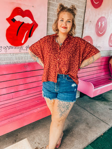 Leopard LulaRoe Womens Top, XL