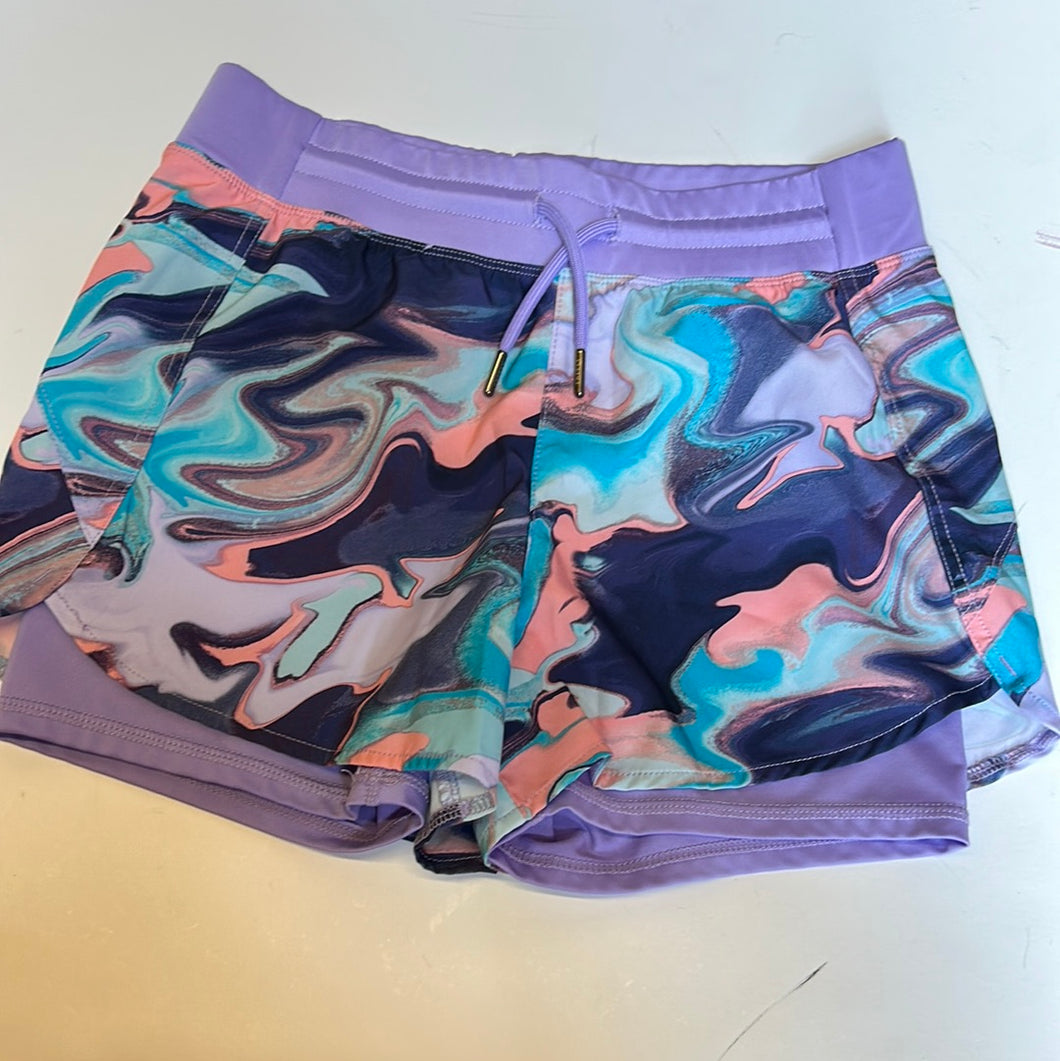purple marble freefly Kids Shorts, XL