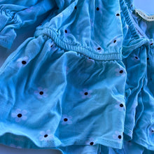 Load image into Gallery viewer, mint with flowers la hearts Womens Top, XS
