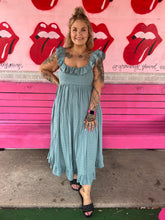 Load image into Gallery viewer, Blue Entro Womens Dress, Large
