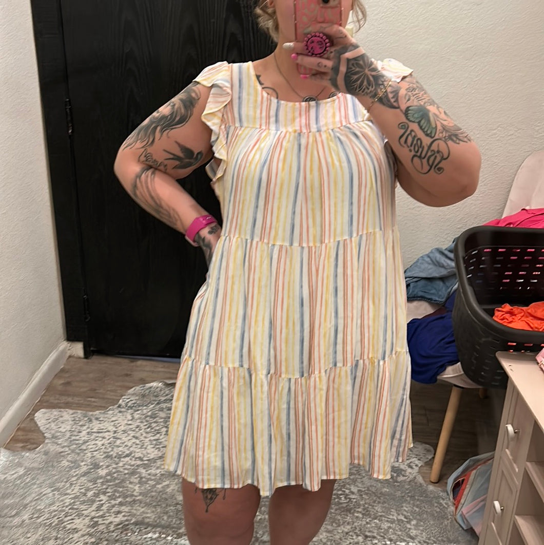 Stripes Andre by Unit Womens Dress, 2XL