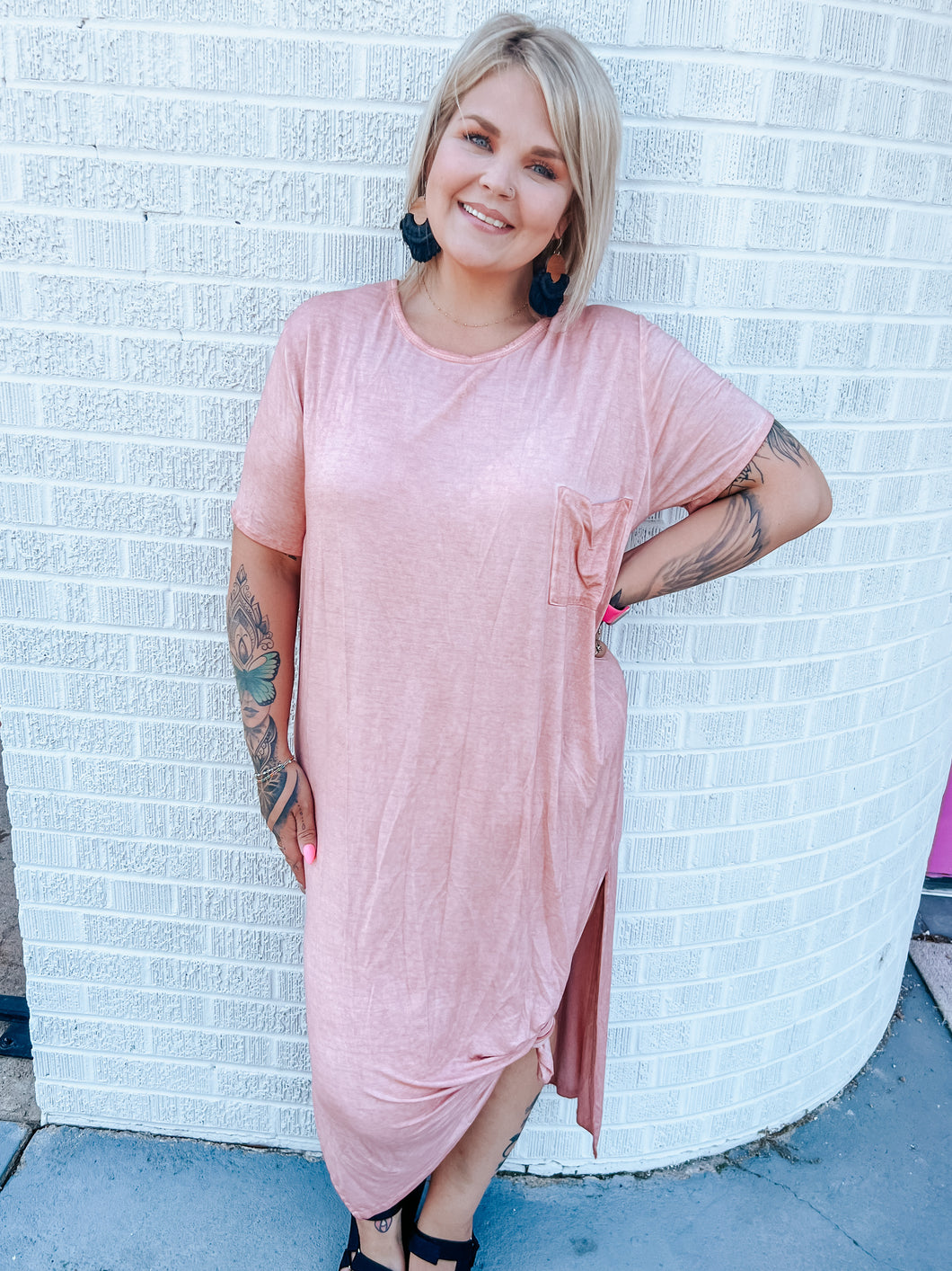 Blush Umgee Womens Dress, 1X