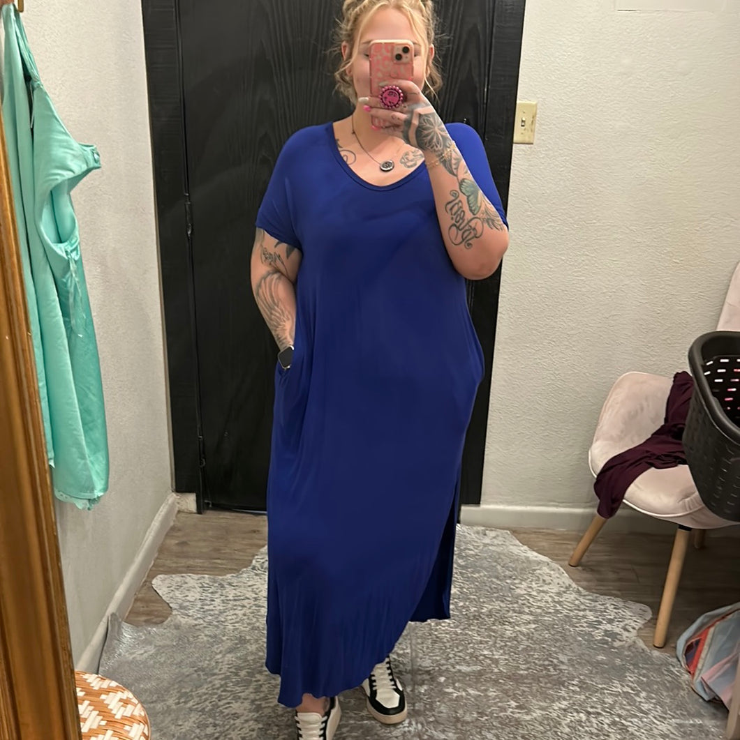 Royal Blue vanilla bay Womens Dress, Large