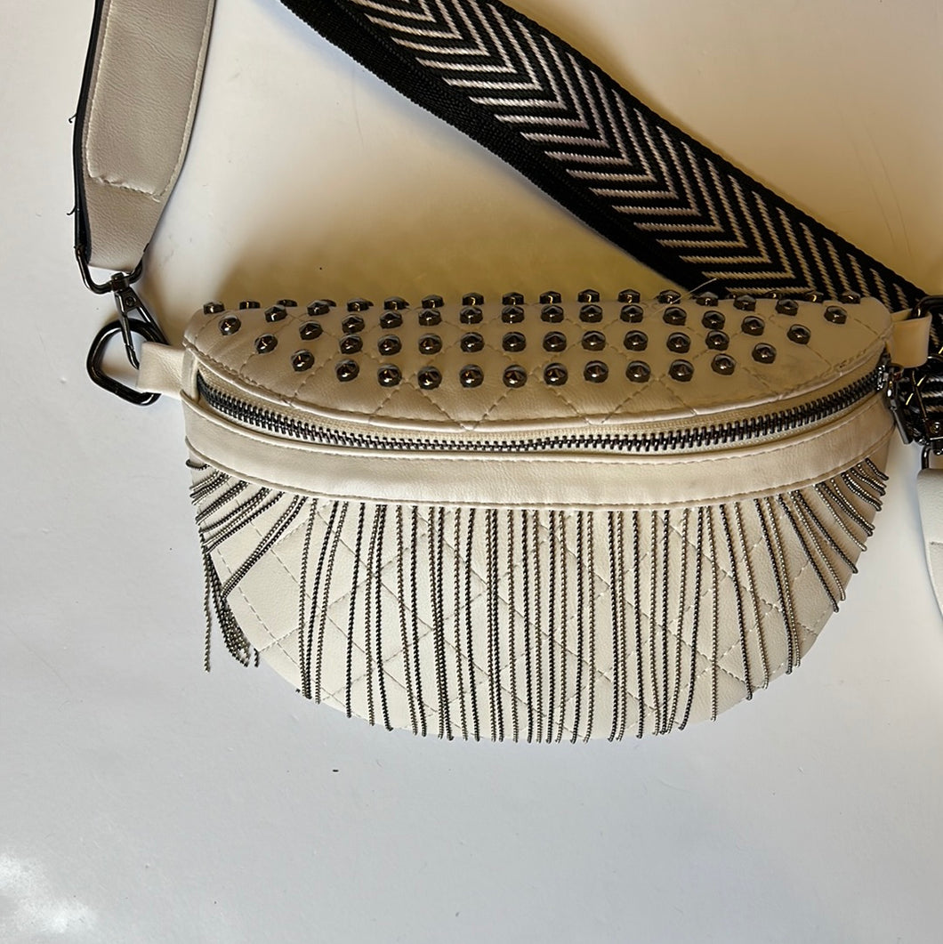 white stud Pink Bulldog Handbags