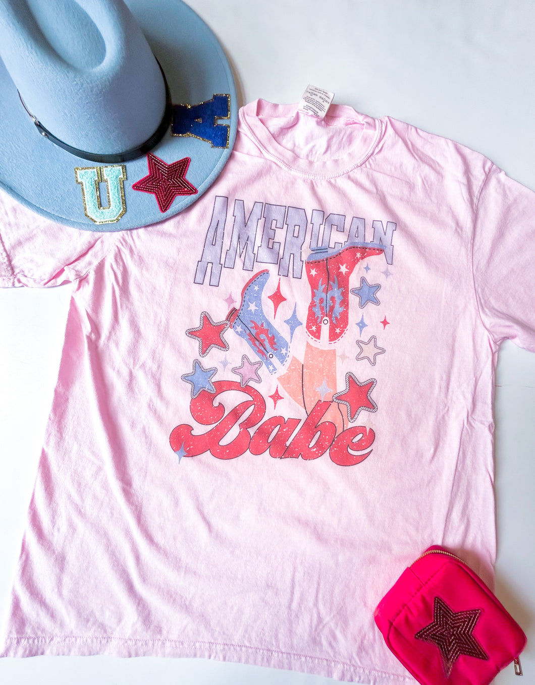 Pink American Babe tee
