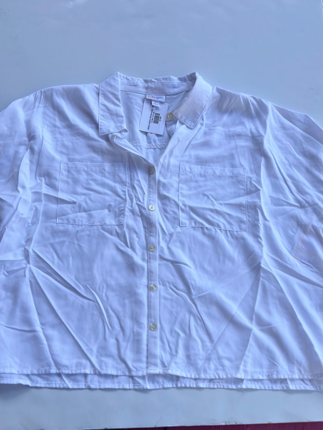 White LulaRoe Womens Top, Large